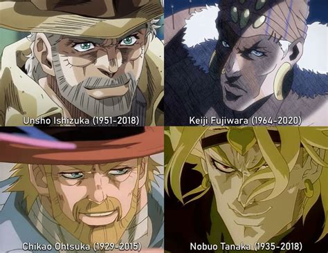 JoJo voice actors who are no longer with us | /r/ShitPostCrusaders/ | JoJo's Bizarre Adventure ...