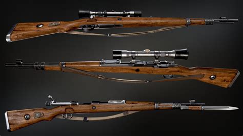 Israel Pargas - WW2 Kar 98 Mauser sniper rifle with bayonet