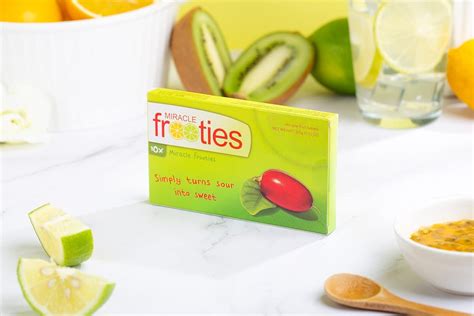 Miracle Frooties Sour to Sweet Flavor Tablets - Natural, Sugar-Free Taste Shifter with Miraculin ...