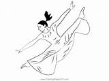 Female Dancer Coloring Page For Kids  Free Dancers Printable sketch template