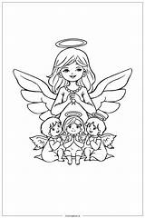 45 Engel Ausmalbilder Kostenlose PDF & PNG Downloads sketch template