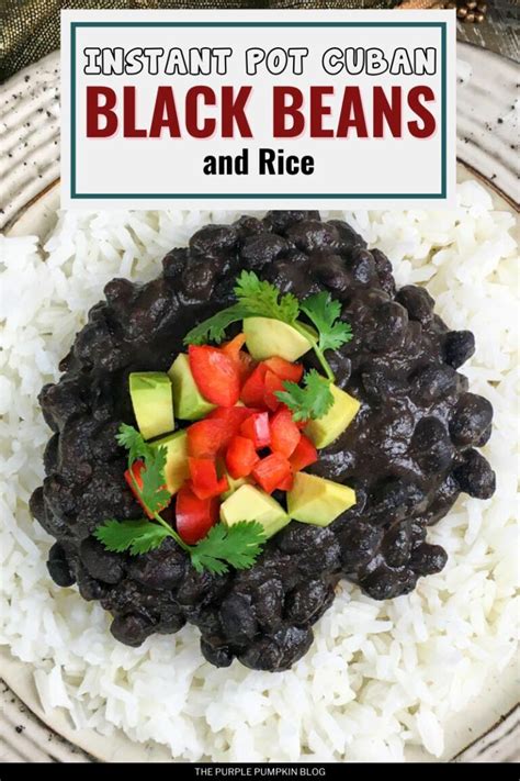 Instant Pot Cuban Black Beans and Rice (Vegetarian & Vegan Recipe)