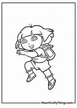 Dora The Explorer Coloring Pages sketch template