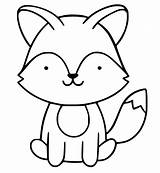 Free Printable Fox Coloring Pages sketch template