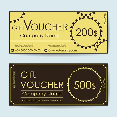 Gift Voucher Template 669555 Vector Art at Vecteezy