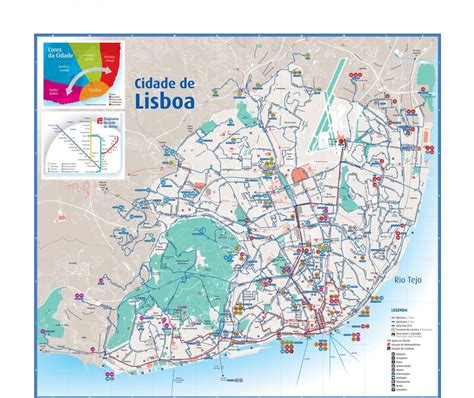 Lisboa caminar mapa - Mapa de lisboa a pie (Portugal)