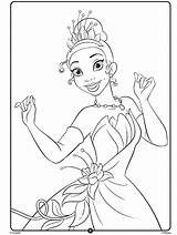 Princess Tiana Free Coloring Pages sketch template