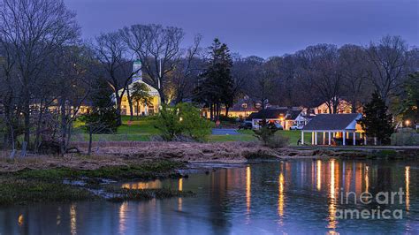 Stony Brook Village at Night Photograph by Sean Mills - Fine Art America