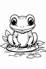 Frog coloring Pages – Artofit sketch template