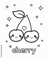 Cherries Coloring Page sketch template