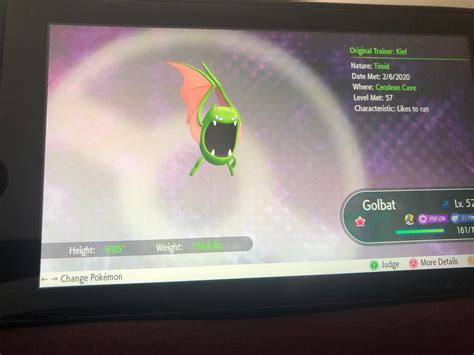 Shiny! I finally got my golbat! : PokemonLetsGo