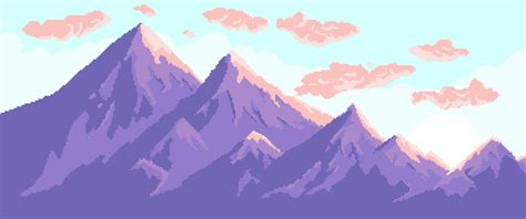 [OC][CC] Pink Mountains : r/PixelArt