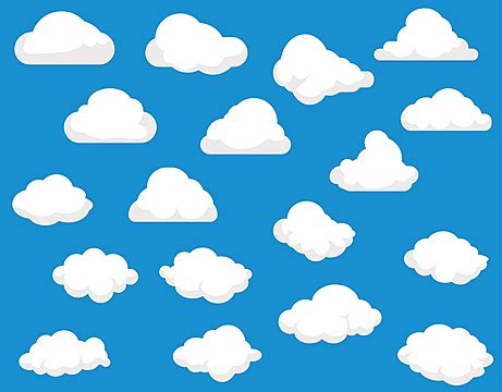 Seamless Blue Sky With Clouds, Blue Sky, Clouds, Sky PNG and Vector ...