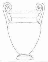 Grecian Urn Coloring Page Pages sketch template