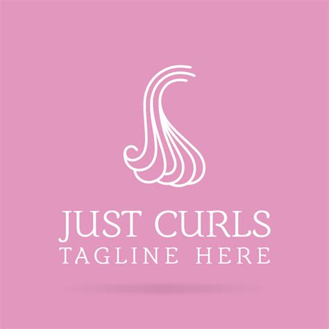 Just Curls Salon Logo Template | Bobcares Logo Designs Services