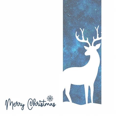 Merry Christmas Reindeer Silhouette | Boomf