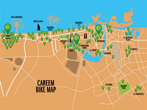 Careem Bike Docking Stations Mapped – Hotspot in Dubai