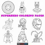 Coloring Pages Superhero sketch template
