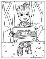 20 Groot Coloring Pages Free PDF Printables sketch template