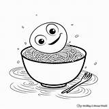 Noodle Coloring Pages  Free & Printable sketch template
