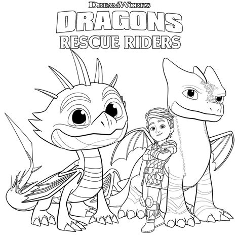 Cutter from Dragons Rescue Riders Coloring Page - Free Printable ...