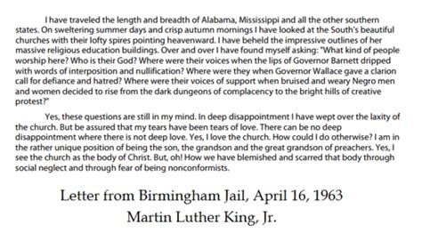 Martin Luther King, Jr. – Letter from a Birmingham Jail – Warren ...