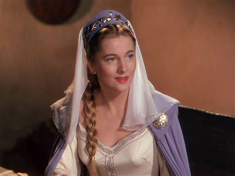 Joan Fontaine as Rowena in the movie Ivanhoe | Ivanhoe, Actress photos ...