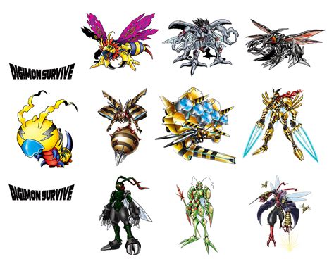 Digimon Survive: Kunemon's Possible Evolution Lines : r/digimon