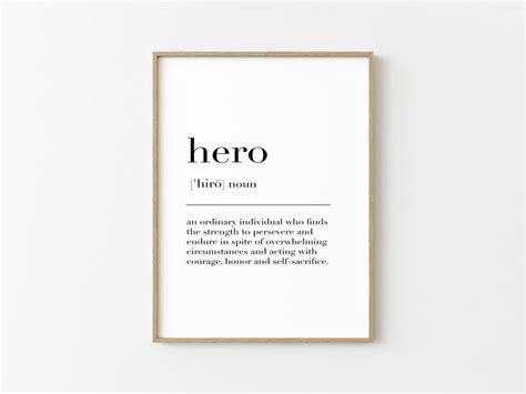 Hero,hero Print,hero Poster,hero Definition,hero Sign,hero Wall Decor ...