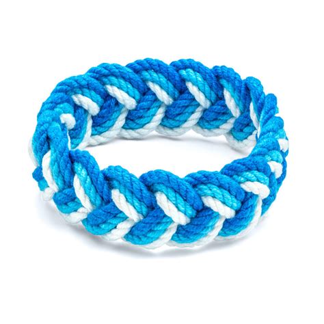 Sailor Knot Bracelet Aqua Blue and White - Sailor Bracelet