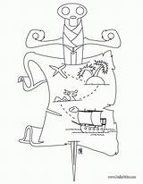 Pirate Treasure Map Coloring Pages  Coloring Home sketch template