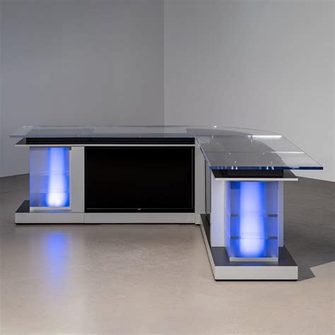 Five Piece Modular News Desk – TVsetdesigns.com