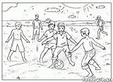 Malvorlagen  Football spielen sketch template