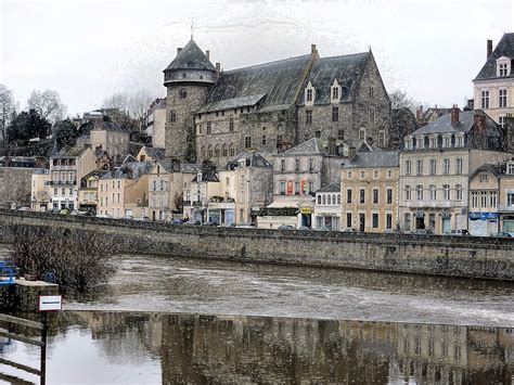 "Middle age castle in dowcenter at Laval (France)" by Franlaval | Redbubble