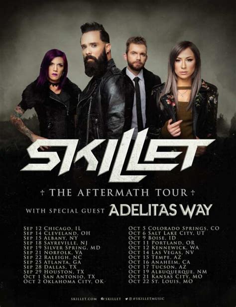 SKILLET Announces Summer/Fall 2021 U.S. Tour With ADELITAS WAY