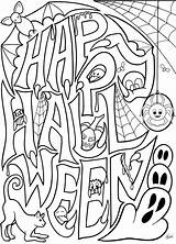 Halloween Coloring Pictures For Adults Pages sketch template