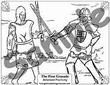 First Crusade Coloring Pages  Catholic History TPT sketch template