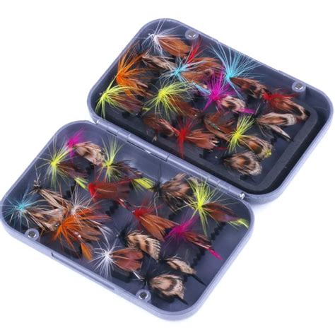 Butterfly Fly Fishing Lures 32pcs/Set Insects Salmon Wet Flies Trout ...