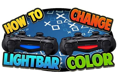 How to Change PS4 Controller Light Bar Color | Ps4 controller, Bar lighting, Color