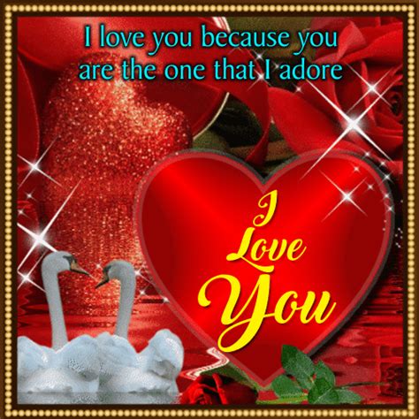 You’re The One I Adore... Free I Love You eCards, Greeting Cards | 123 Greetings