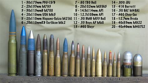 New comparison photo - Some 30mm's, 20mm's and other large bore/OAL ...