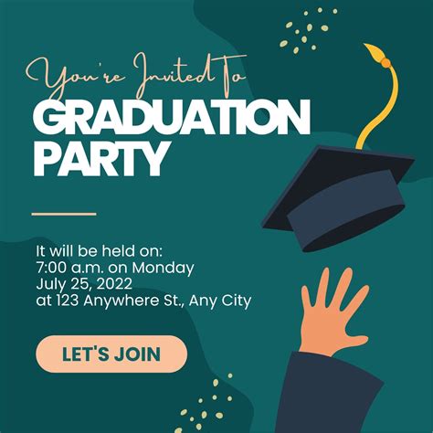 Graduation Party Invitation Template