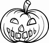 Happy Pumpkin Coloring Page Pages sketch template
