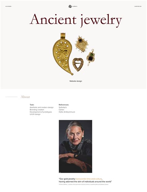 Online Jewelry Store — Website Design :: Behance