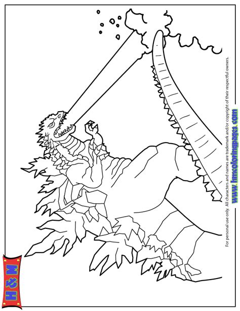 2014 Ice Breath Godzilla Coloring Page | Coloring pages, Godzilla birthday, Godzilla birthday party