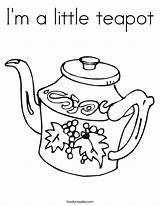 Im a Little Teapot Coloring Page  Twisty Noodle sketch template
