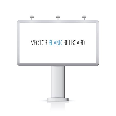 Blank billboard isolated 439798 Vector Art at Vecteezy