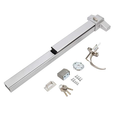 Buy IRONWALLS Door Push Bar Panic Exit Device with Exterior Lever, 70cm/27.5” Stainless Steel ...