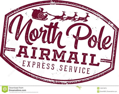 Free Printable North Pole Stamps