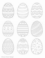 Free Printable Coloring Pages Of Easter Eggs  Printables Hub sketch template